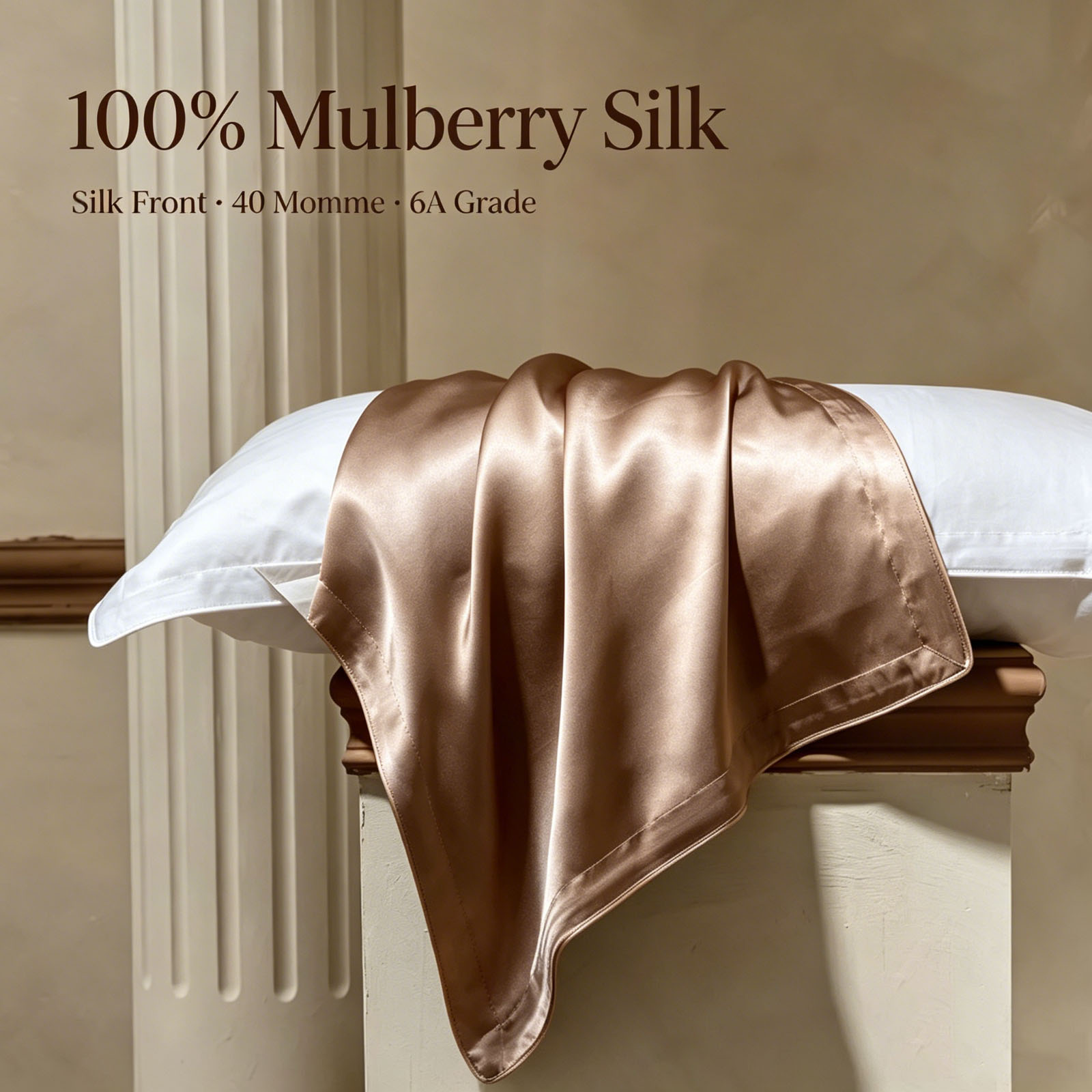 Luxury Skincare & Spa Photos - 2 Pcs Silk Pillowcase Queen Size