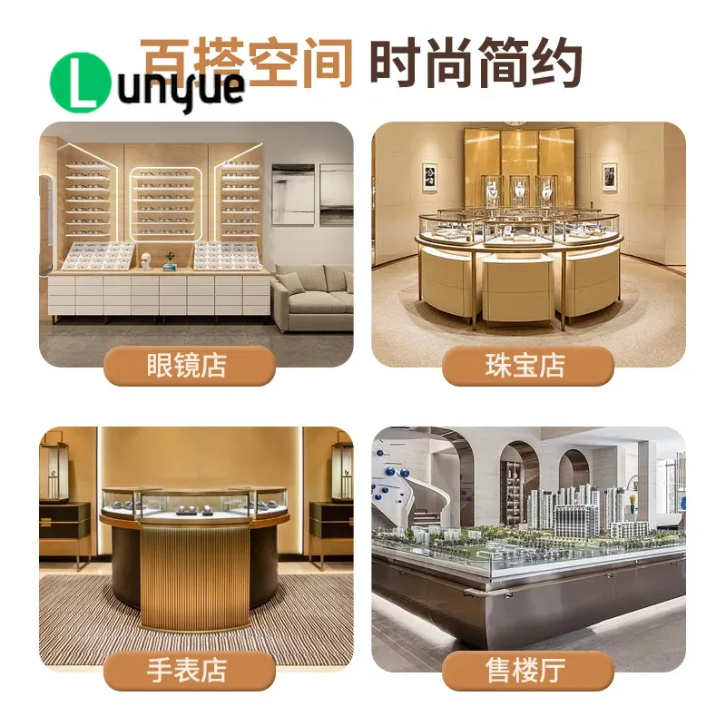 Wooden Display Cabinet for Des - Luxury Skincare Design ulasan dan harga