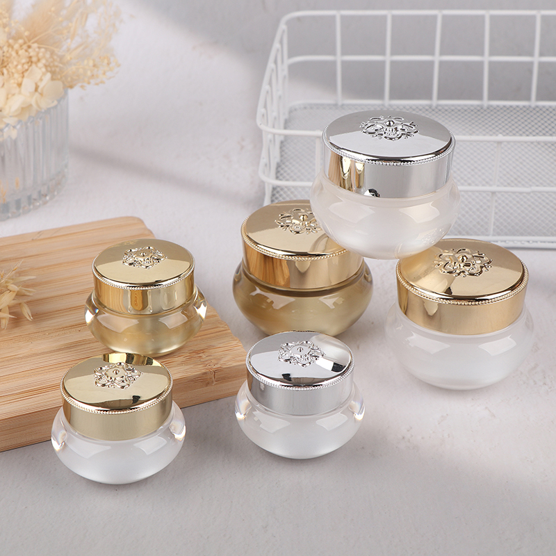 Acrylic Empty Travel Cream Jar - Luxury Skincare & Spa Photos ulasan dan harga