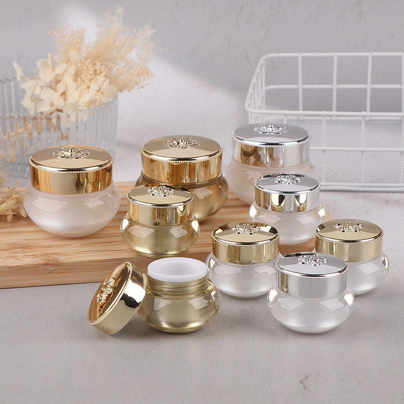 Acrylic Empty Travel Cream Jar - Luxury Skincare & Spa Photos ulasan dan harga