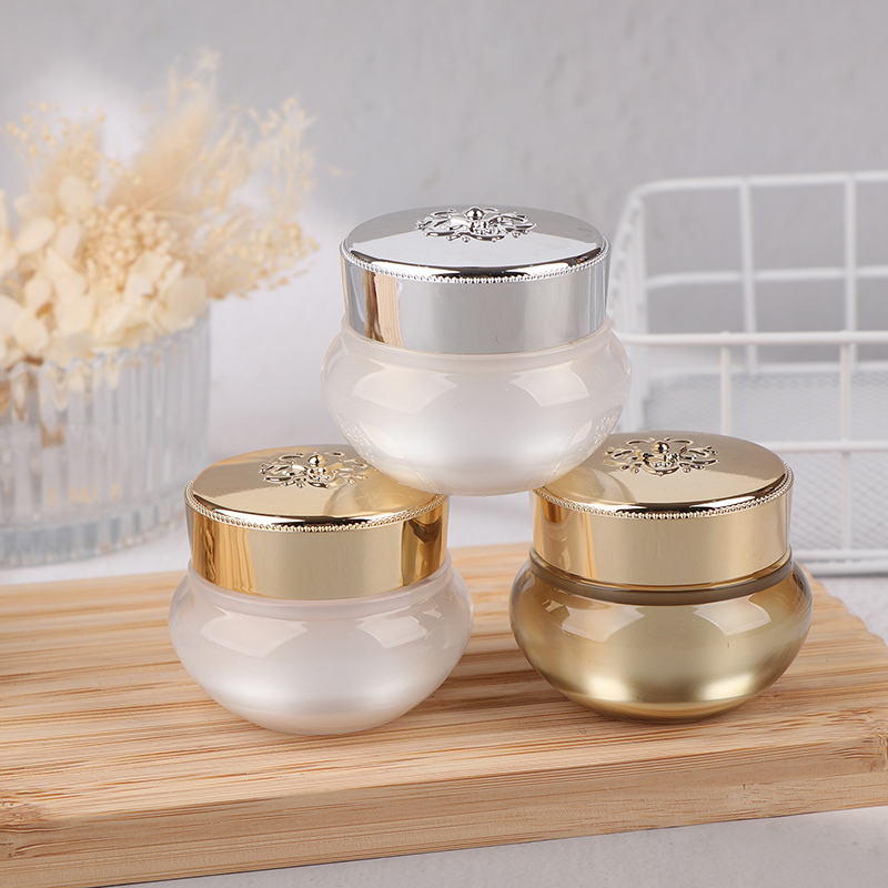 Acrylic Empty Travel Cream Jar - Luxury Skincare & Spa Photos ulasan dan harga
