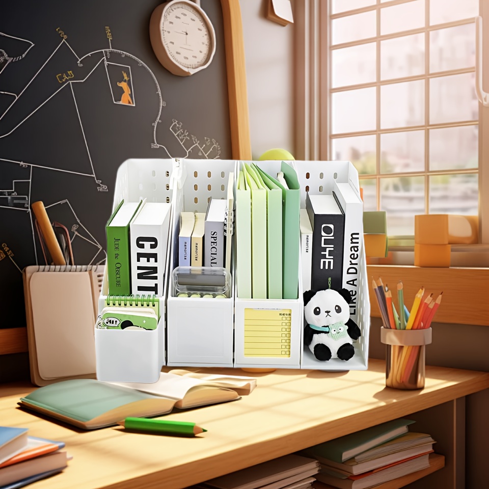 4pcs Desktop Organizer Set: Ma - Luxury Skincare Design ulasan dan harga